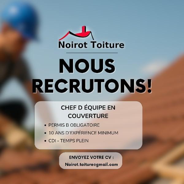 Noirot Toiture recrute