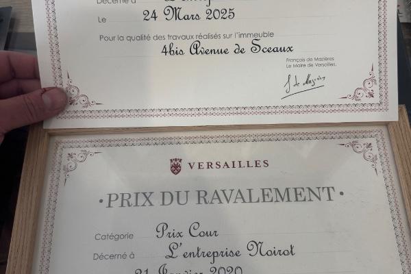 Remise de prix du ravalement à Versailles 2025 .