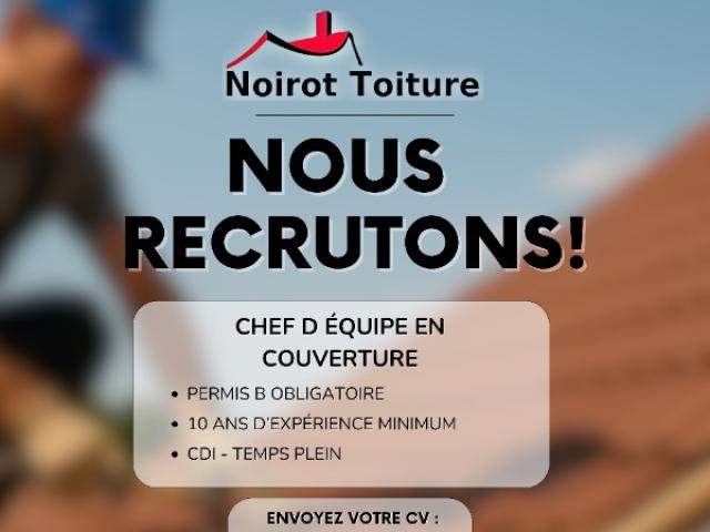 Noirot Toiture recrute
